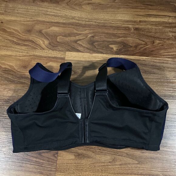 LIVI Active High Impact Wicking Max Support Sports Bra Size 44F Blue Nights - Picture 4 of 10